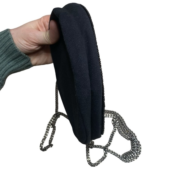 Shirdee Cotton Beaded Camo Bee Circle Bag With Metal Crossbody Strap - Picture 5 of 7